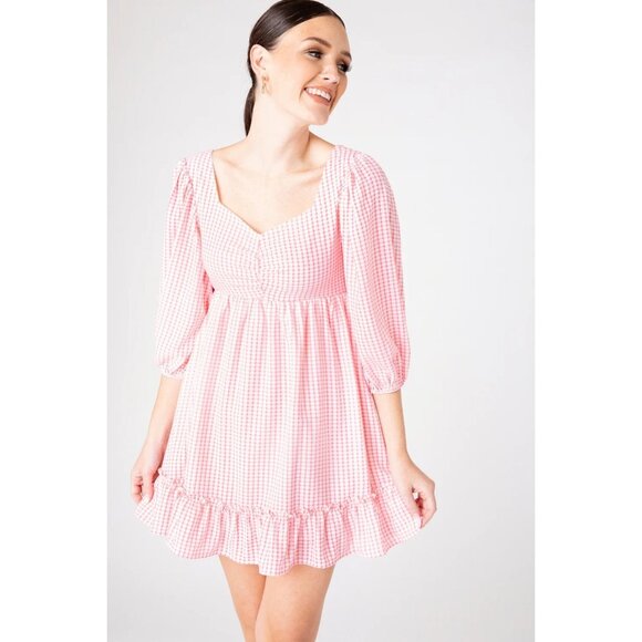 MEET ME IN SANTORINI New Pink Paradise Thera Dress size Small - Picture 1 of 14